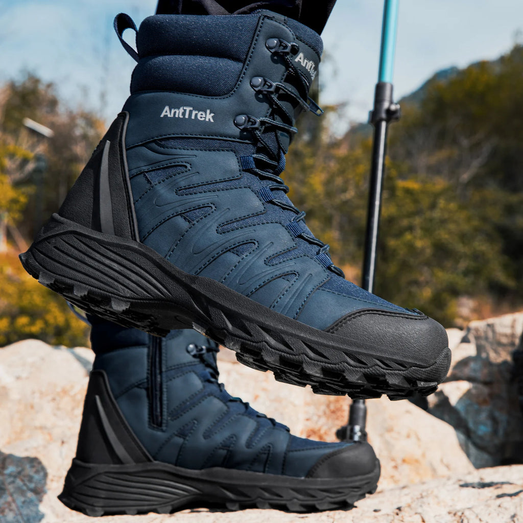 Outdoor tactical boots, camping and hiking boots, high-top military-style training boots, hunting boots.