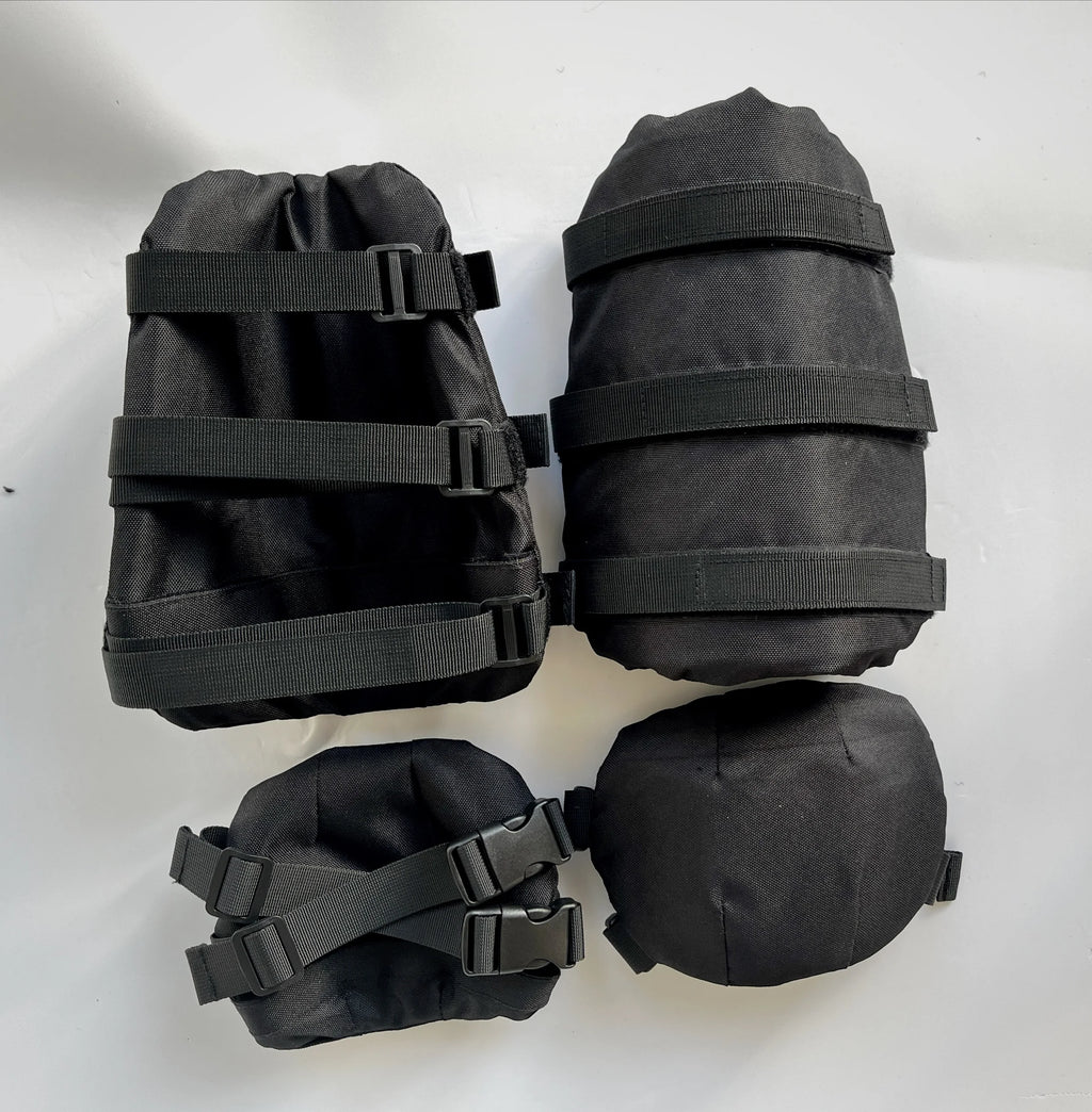 Real 1 Pair 1000D Level IIIA.44mag Ballistic Tactical Forearm & Elbow Armor Bulletproof Guards Frag Resistant