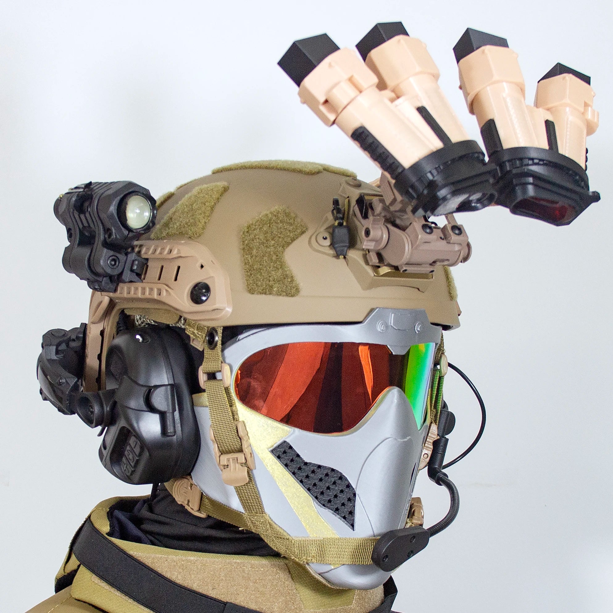 Airsoft Tactical Helmet Set with Night Vision Goggles Camera Mask Delta Force Game Gear for Outdoor CS Paintball Cosplay Props