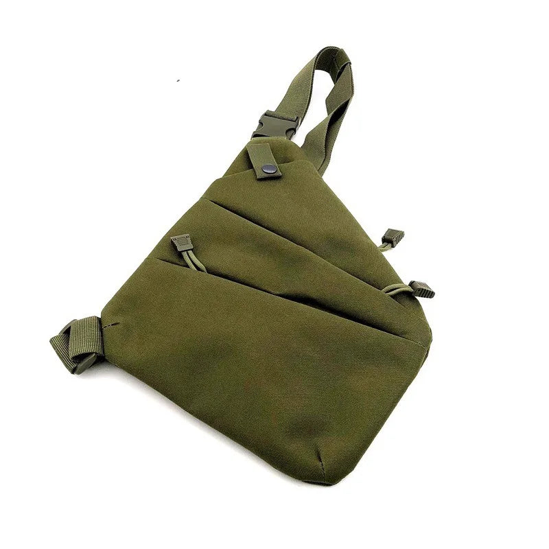 Close-fitting single-shoulder anti-theft bag, messenger chest bag, multi-functional storage bag, outdoor leisure sports waist ba