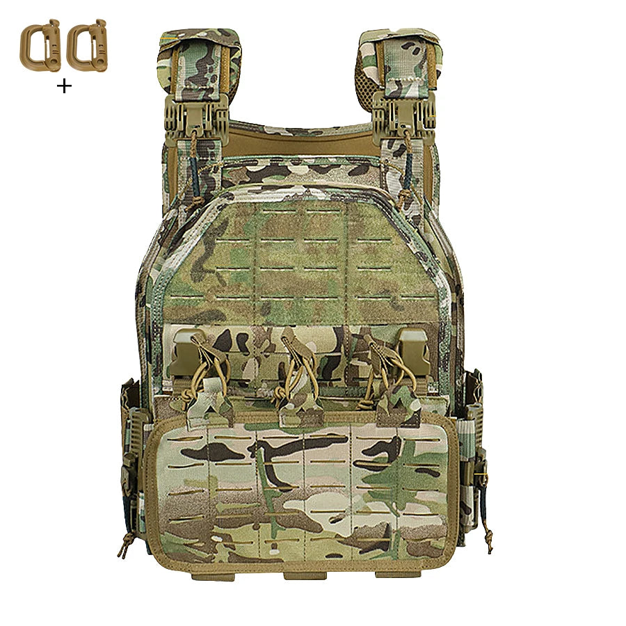 Outdoor multifunctional quick release vest, hunting clothing can be matched with storage bag by oneself