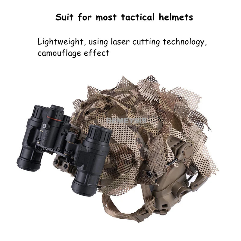 Tactical FAST Helmet Cover 3D Laser Cutting Camouflage Helmet Cloth Cover for FAST Helmets Hunting Airsoft Helmet Accessories