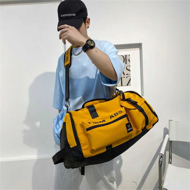 Large Capacity Backpack Women Gym Fitness Travel Tote Luggage Shoe Handbag Shoulder Duffle Sports Fitness Basketball Bag For Men