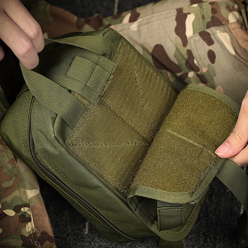 Tactical Hunting EDC Molle Pouch Outdoor Survival Emergency Medical Kit IFAK Waist Pack Bag First Aid Kit Hiking Accessories