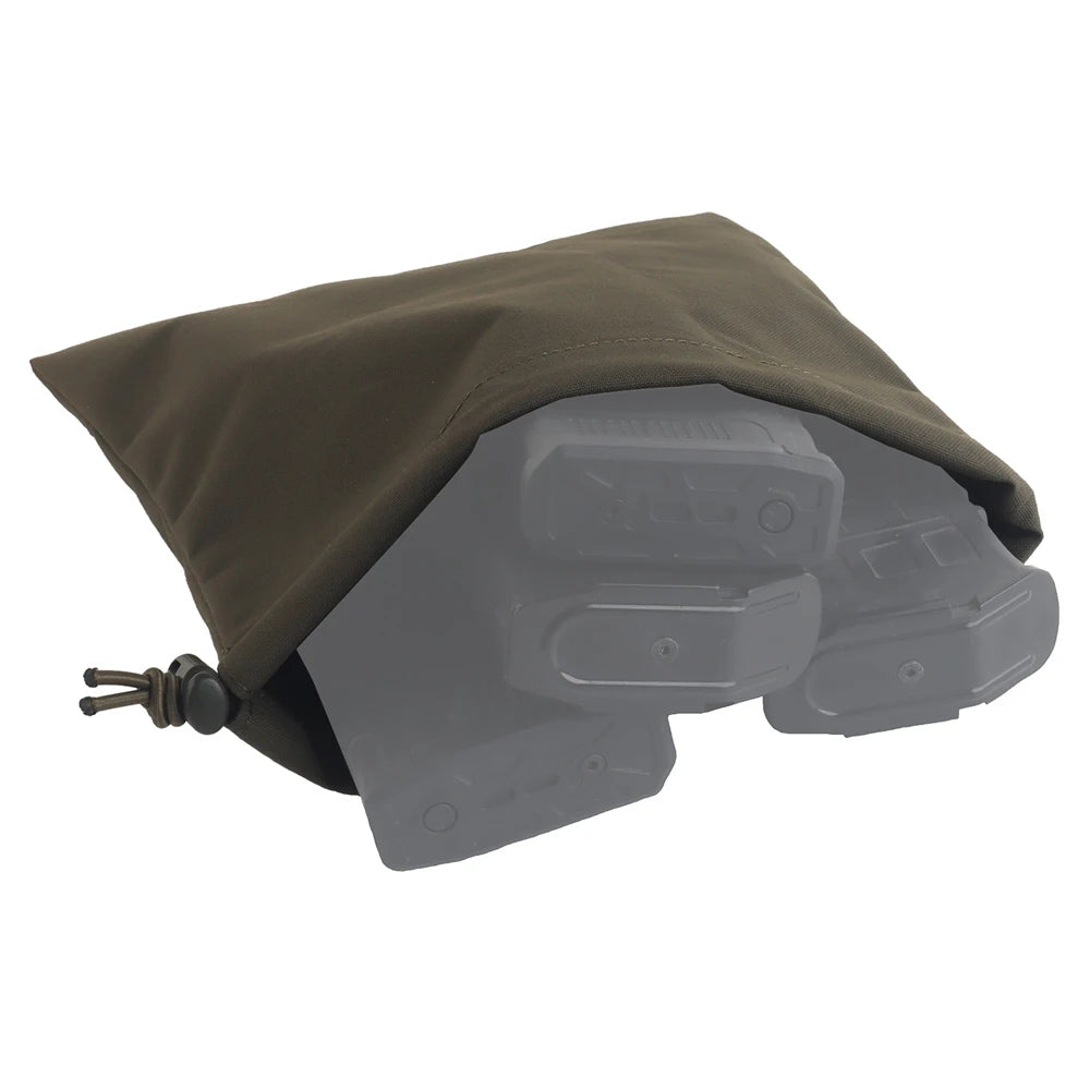 WRC Tactical Recycling Bag Foldable MOLLE Dump Pouch Magazine Recovery Bag Belt Mounted Storage Bag Airsoft Hunting Gear