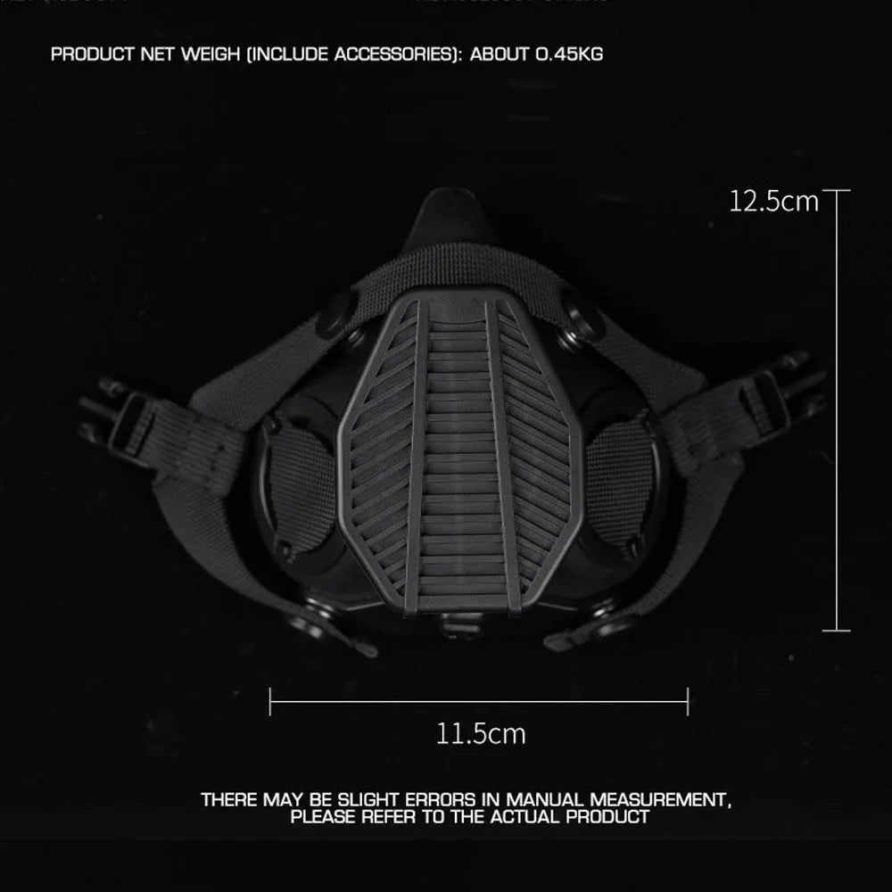 Tactical Respirator SOTR Mask Built-in Microphone Communication Special Operations Half-mask Replaceable Filter CS Airsoft Gear