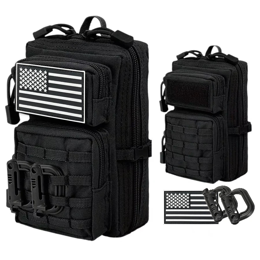 Multi functional portable carry on bag with 4 different carrying methods, large capacity outdoor waist bag