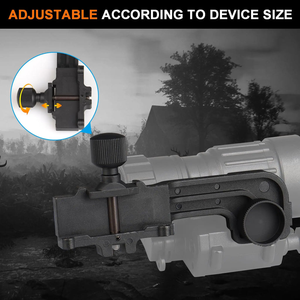 BOOIU New Adjustable J-Arm Headset Adapter PVS14 Night Vision Mount Adapter NVG Mount Tactical Helmet Accessorie Plastic