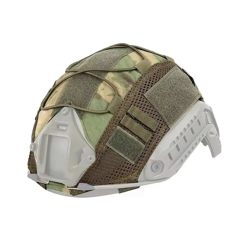 BOOIU Tactical Helmet Cover Outdoor Hunting Stretch Cord Helmet Cover Camouflage Helmet Cover Accessory Without Helmet