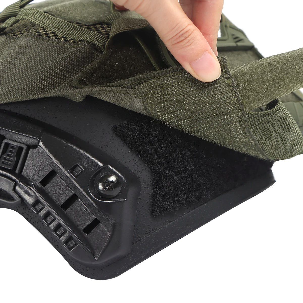 Tactical Helmet Cover for Maritime Helmet with NVG Battery Pouch Hunting Suitable for Tactical Protective and Outdoor Activities