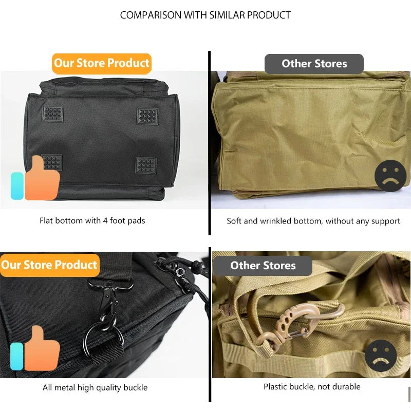 Tactical Range Bag Durable 600D Nylon Men's Shooting Pack for Hunting Accessories Molle System Magzine Case Backpack Camera Bag