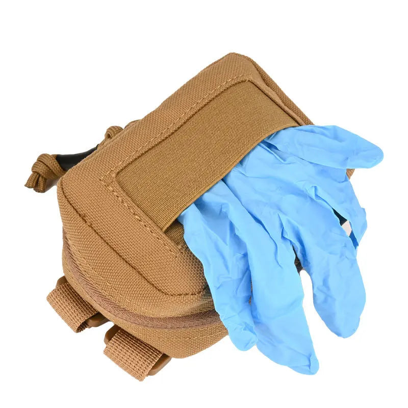 Disposable Glove Pouch Nylon Duty Belt Gloves Pouch EMT Bag Molle Accessory Pouch Tactical Hunting Bag Accessories