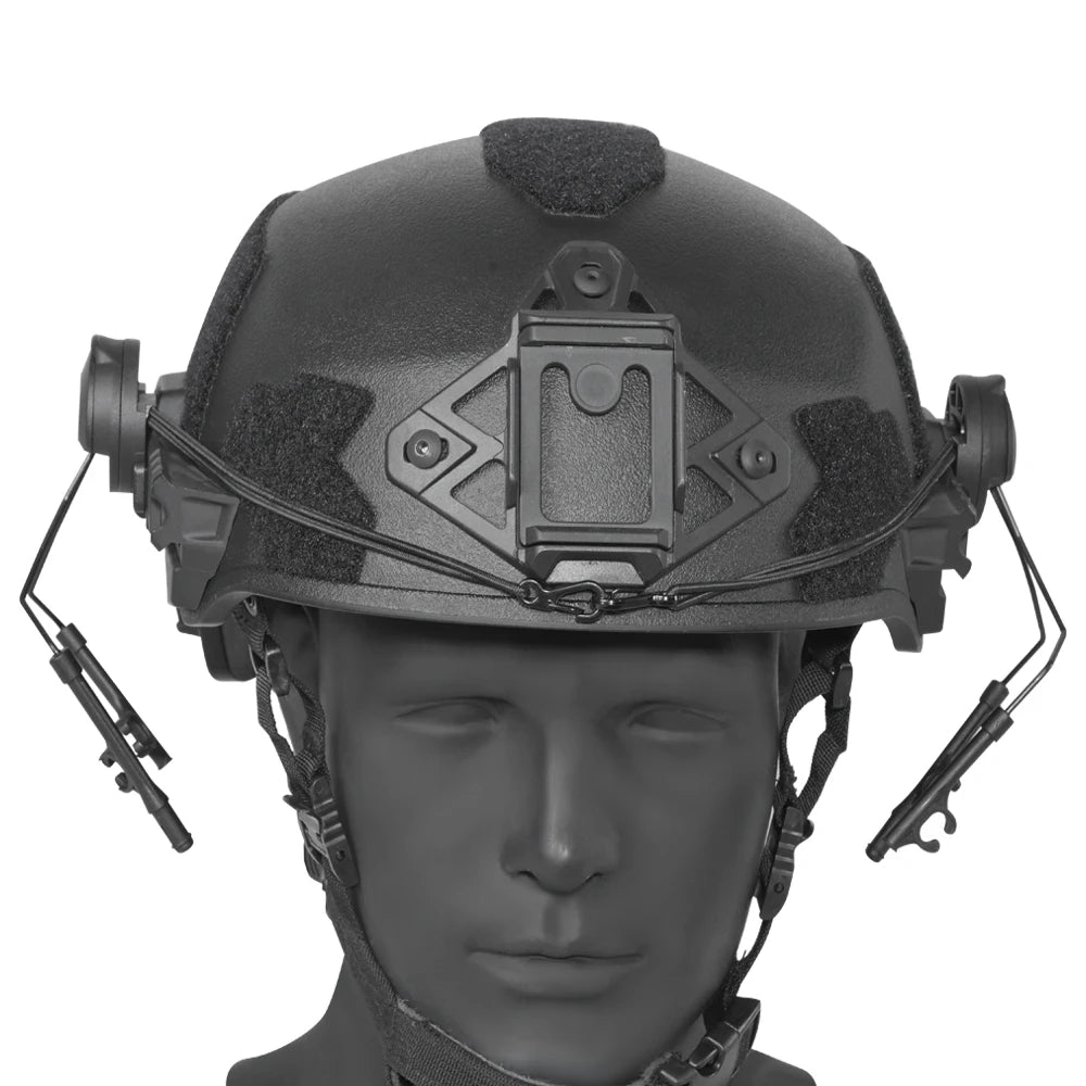 Tactical Over-Ear Headphone Stand Track Adapter Pairs With The Wendy Helmet And Uses The Air Gun Paintball Headphone Bracket
