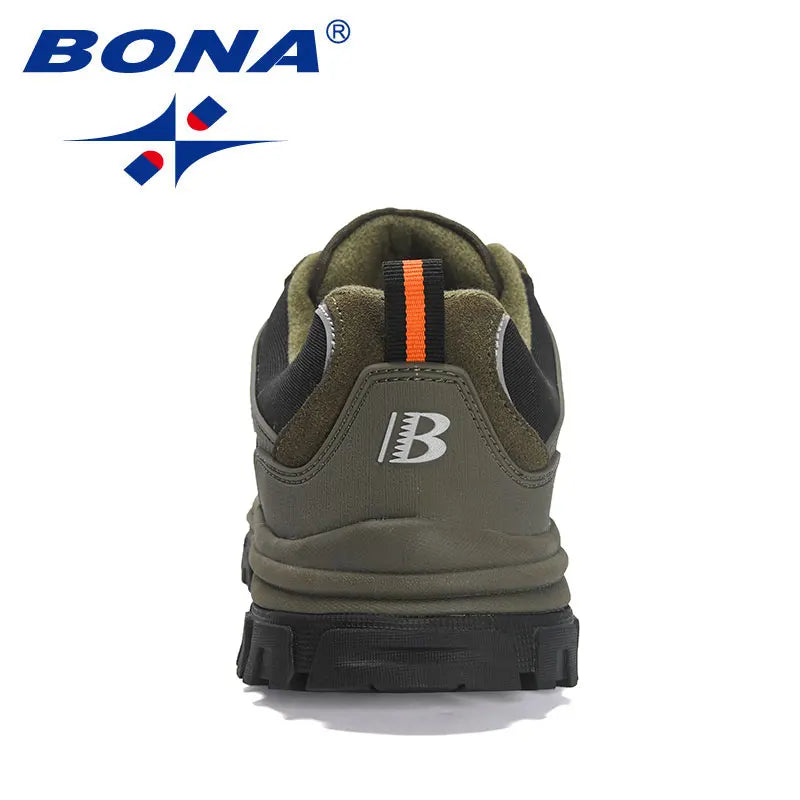 BONA New Designers Wear Resistance and Skid Resistance Hiking Shoes Trekking Sneakers Men Shoes Man Trekking Walking Joggi
