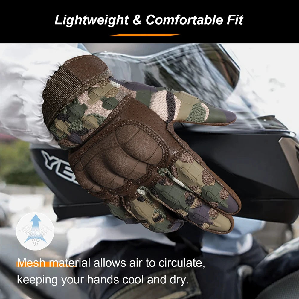Touch Screen Hunting Gloves Hard Shell Outdoor Sports Paintball Motorcycle Hiking Camping Tactical Cycling Protective Equipment