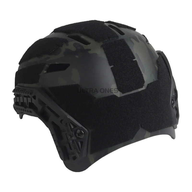 FAST Airsoft Helmet Vent Hole Design NVG Bracket ARC Side Rail Tactical Wargame Paintball Outdoor Hunting Helmets with Patches
