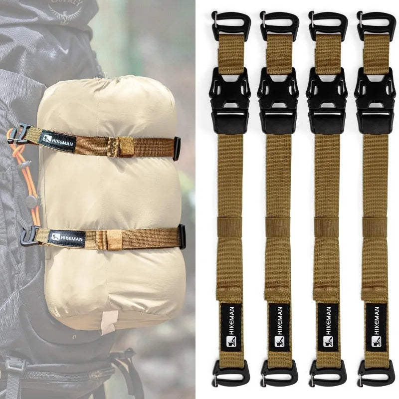 1PC Outdoor Luggage Strap Camping and Travel Equipment Adjustable Plug-In-Buckle Fixed Packing Strap