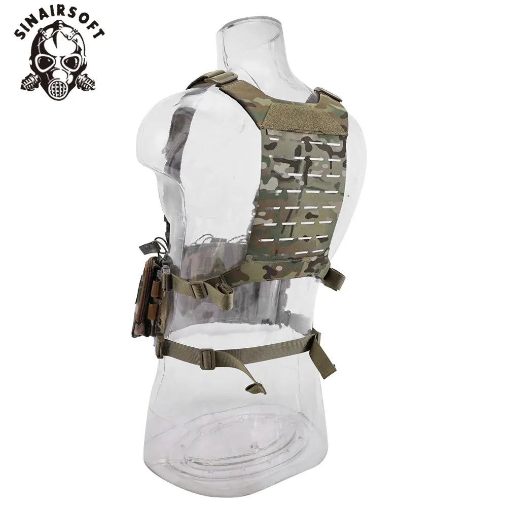 Tactical D3 SS MK Chest Rig Hunting Airsoft Molle Vest Chest Rig Strap Universal Vest Back Panel Equipment Accessories