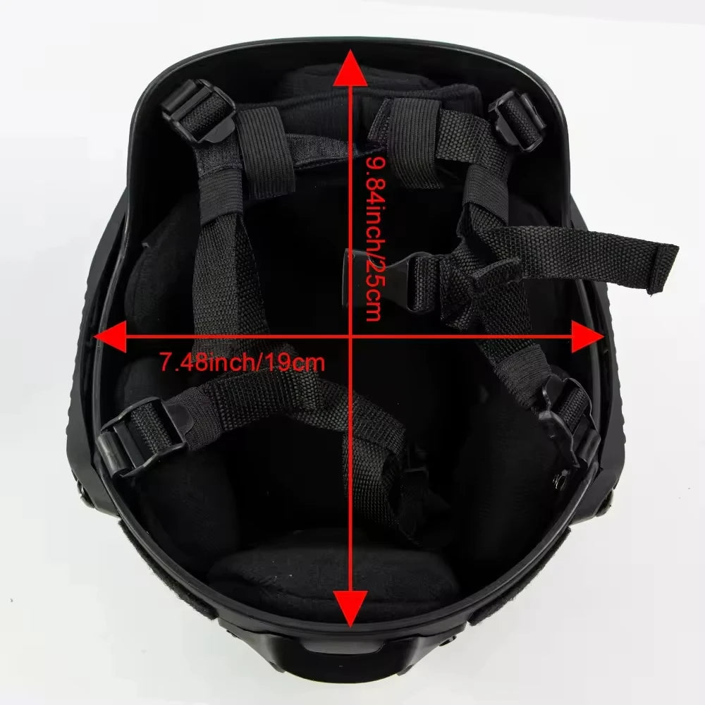BOOIU Tactical Helmet MICH 2001 High Cut MH Tactical ABS Helmet Outdoor CS Hunting Riding Protect Equipment Airsoft Helmet