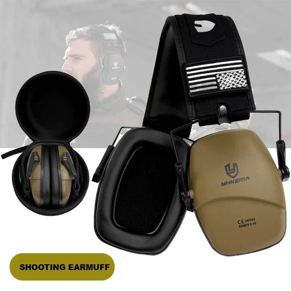 Outdoor Hunting/shooting Earmuffs passive Reduce Noise To Protect Hearing, Train Tactical Headphones To Strengthen Human Voice