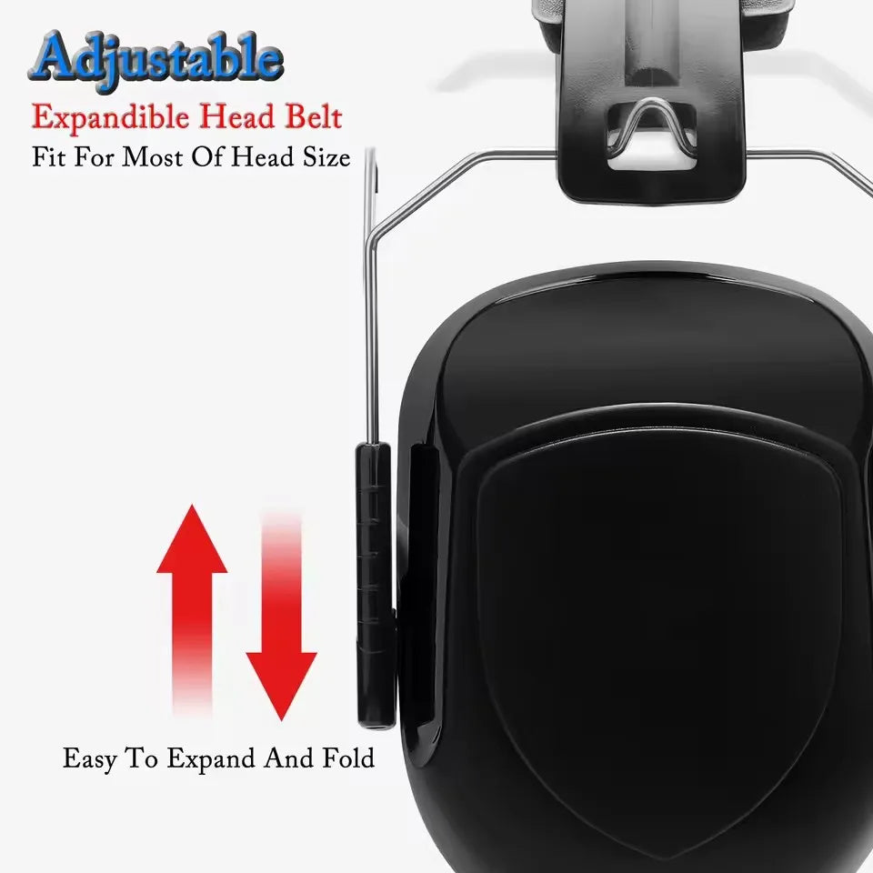 New Adjustable Anti-Noise Head Earmuffs SNR-34dB Ear Muff Ear Protector For Work Study Shooting Woodwork Hearing Protection