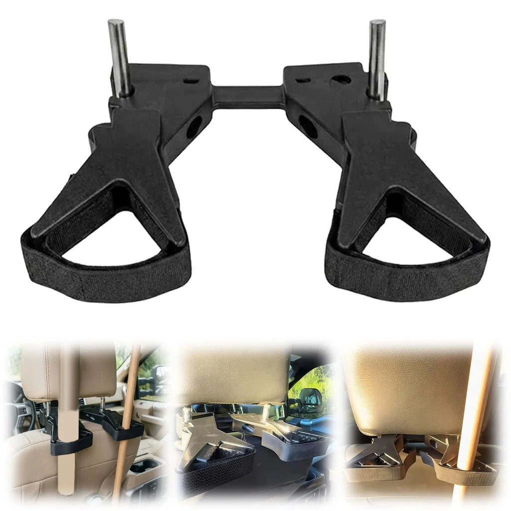 Universal Seat Back Gun Rack Easy To Install Vertical Guns Holder Sling Organizer for Trucks Cars SUVs Hunting Rifles Shotguns