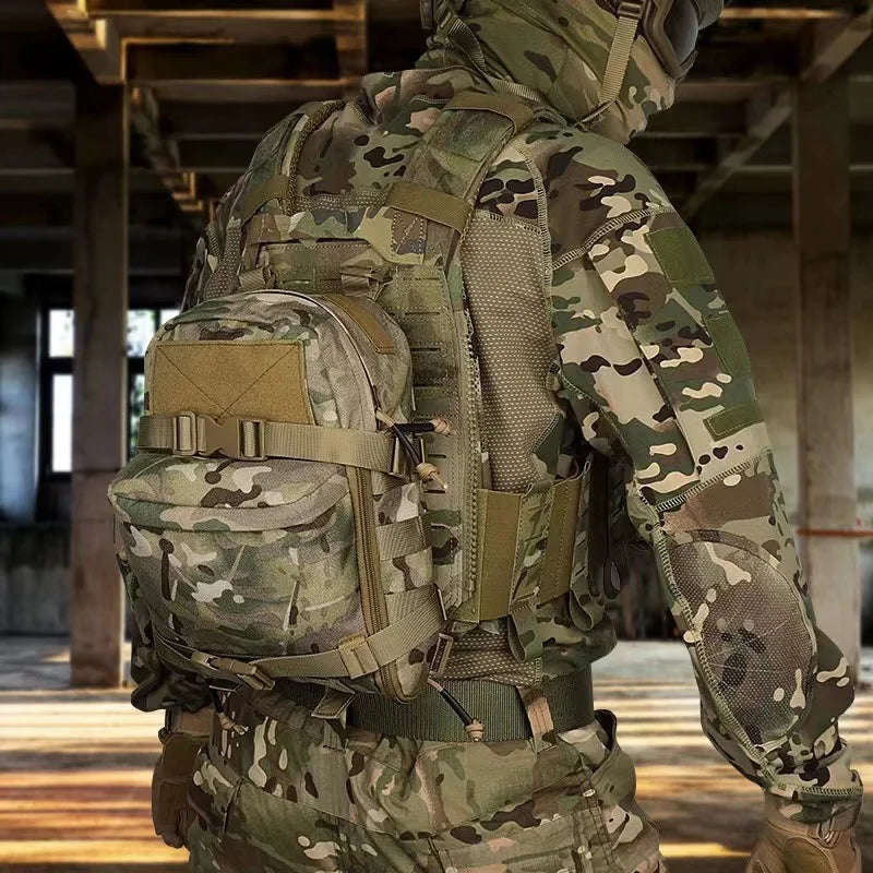 Outdoor Vest 1000D Nylon Bag Lightweight Waterproof Backpack MOLLE Accessory Bag Sports Backpack for Camping Hunting