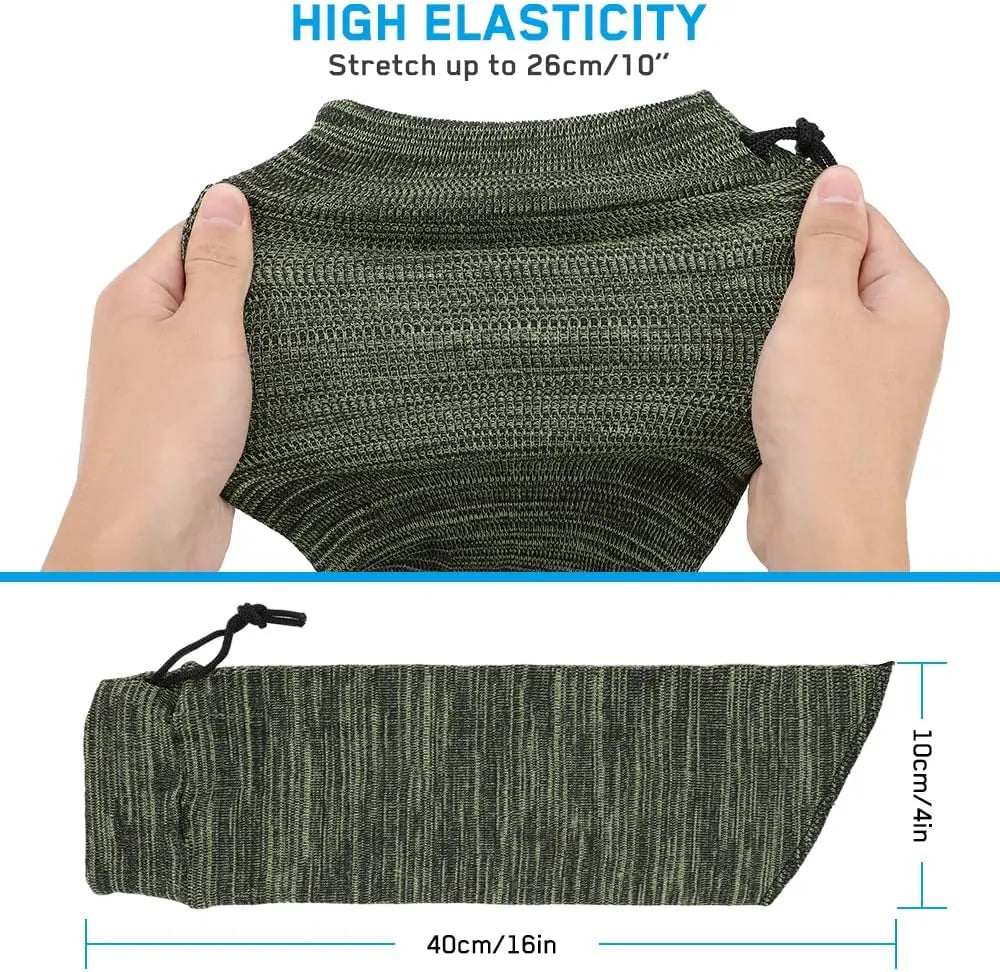 Gun Sock 40cm/15.74'' Hunting Accessories Silicone Treated Gun Storage Bag Gun Protection Cover Bag Case for Tactical Hunting