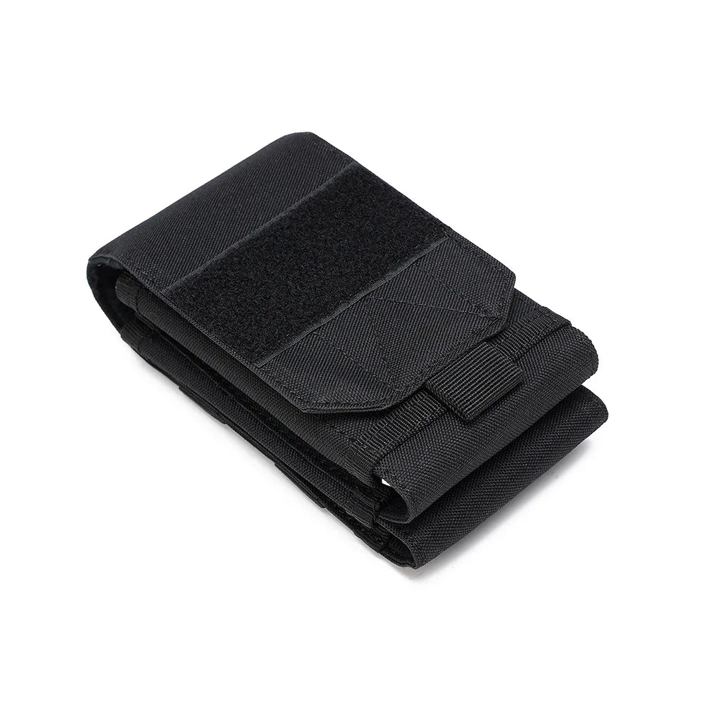 Double Molle Laser Cell Phone Pouch Tactical Belt EDC Pouch Holder Waist Accessories Bag Outdoor Camping Mobile Phone Pack Bag