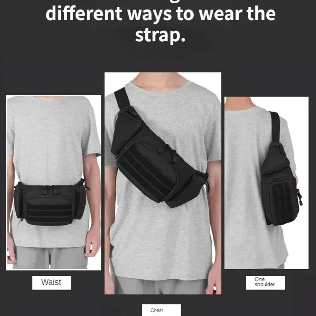 Tactical Waist Pack Outdoor Hiking  Waist Bag Running Sports Functional Bag Cycling Bag Bum Bag Multi-functional Tool Shoulder