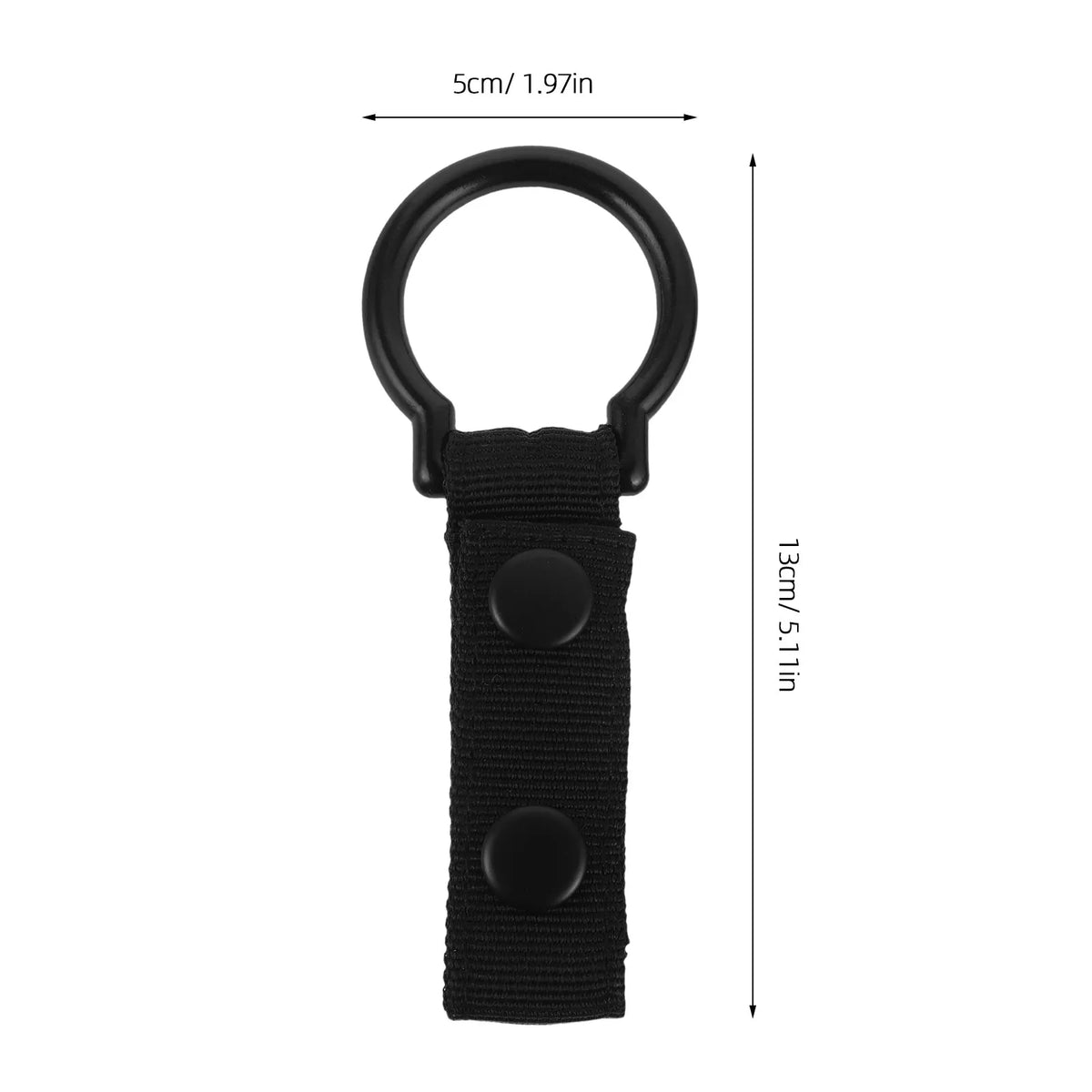 2Pcs Flashlight Belt Holder Nylon Webbing Snap Button Anti-Lost Quick Release Hands-Free Flashlight Holster Duty Belt Outdoor