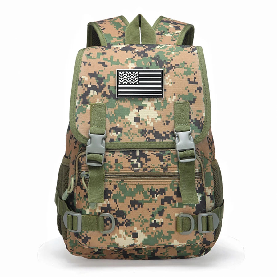 Camouflage Backpack Outdoor Hiking Camping Travel Rucksack with Multiple Pockets