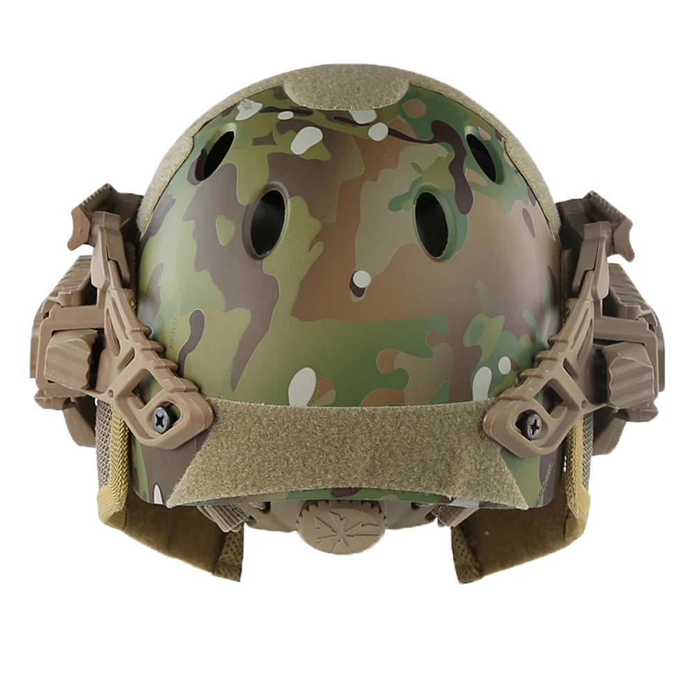 Tactical Helmet Steel Mesh Mask Integrated Paintball Wargame Full Protection Airsoft Helmet Outdoor Hunting Riding Safety Gear