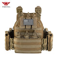 YAKEDA wear-resistant nylon multifunctional triple pack hunting vest hidden design large capacity main compartment