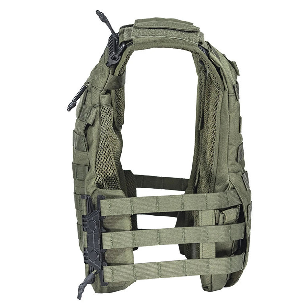 Tactical Compact Quick-Release Vest with MOLLE System Pouch Set   Complete Combat Gear for Airsoft CS Wargames Hunting Training