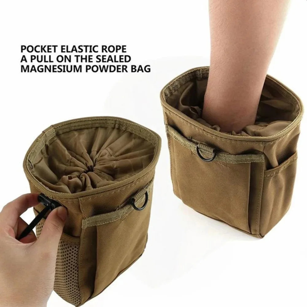 1PC Molle Drawstring Magazine Dump Pouch Adjustable Utility Belt Fanny Hip Holster Bag Outdoor Hunting Accessories