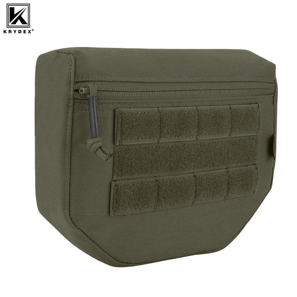 KRYDEX Tactical Dangler Drop Pouch Utility Tool Storage Bag with Hook and Loop for JPC CPC AVS Armor Plate Carrier Vest