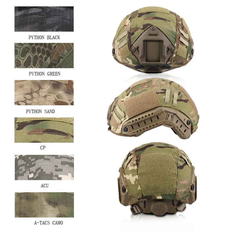 Tactical Helmet Cover Multicam Airsoft FAST Helmet Cloth for BJ/PJ/MH Style Helmet Paintball Wargame Gear Helmets Accessories