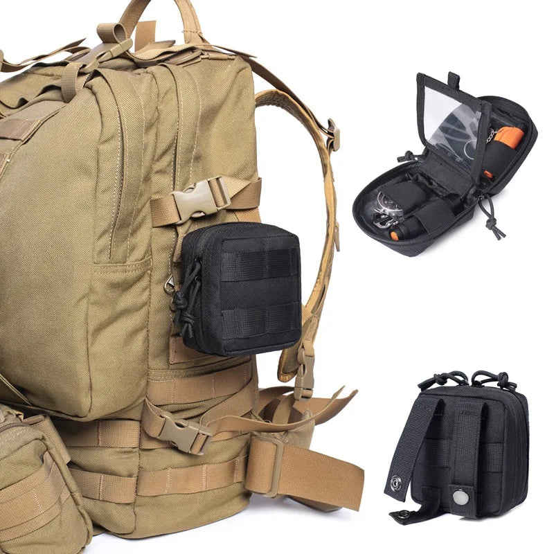Mini Tactical Molle Compact Ammo Pouch - Small Admin Molle Pouches EDC Tool Utility Multi-Purpose Waist Belt Pouch