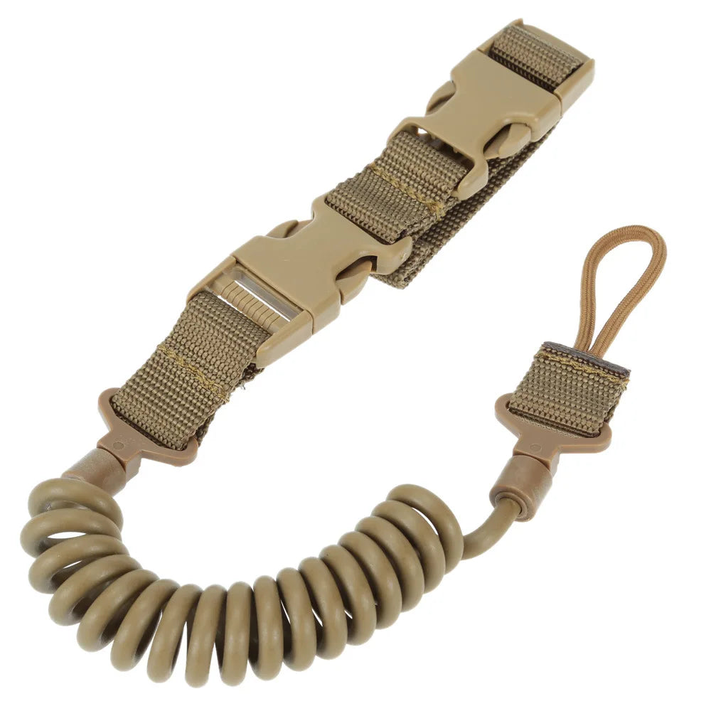 Telescopic Gun Sling Lanyard Spring Pistol Handgun Strap Hunting Tactical Shooting Outdoor Accessory