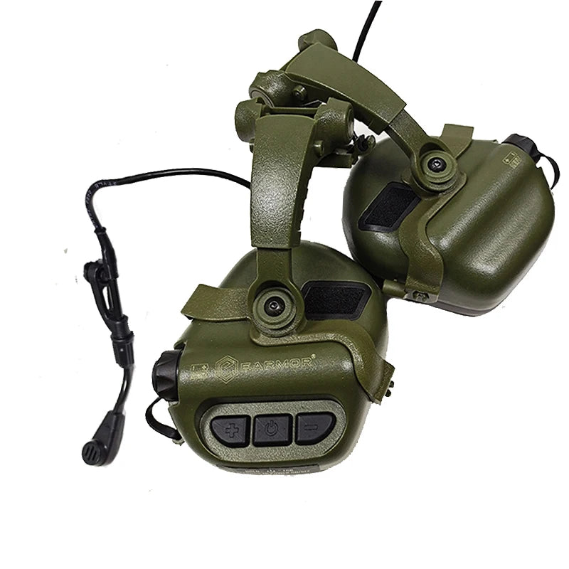 EARMOR M32X Military Helmet Headphones Electronic Shooting Earmuffs Equipped with ARC Helmet Rail Adapter