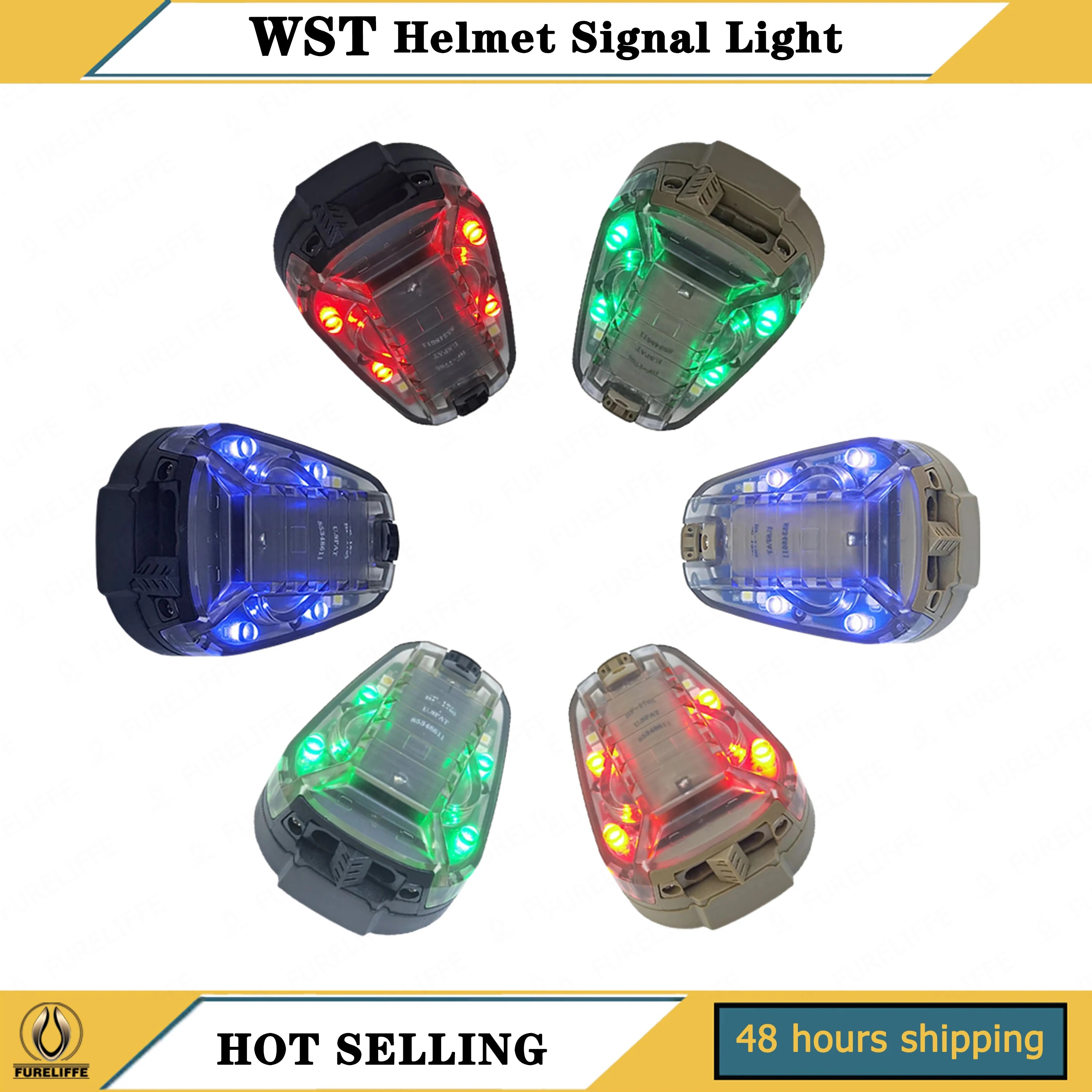 Outdoor Sports Tactical Helmet Signal Light Green Red Blue Infrared Strobe Ladybug Light Multi-purpose Outdoor Equipment
