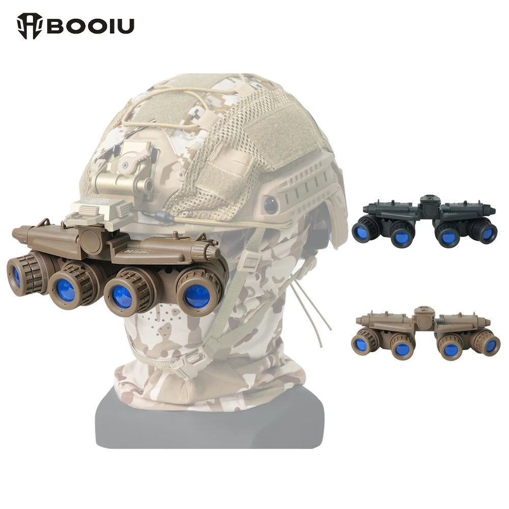 BOOIU Tactical Helmet GPNVG18 Four-eye Night Vision Goggles Model with Battery Case NVG Model Helmet Accessories-No Function