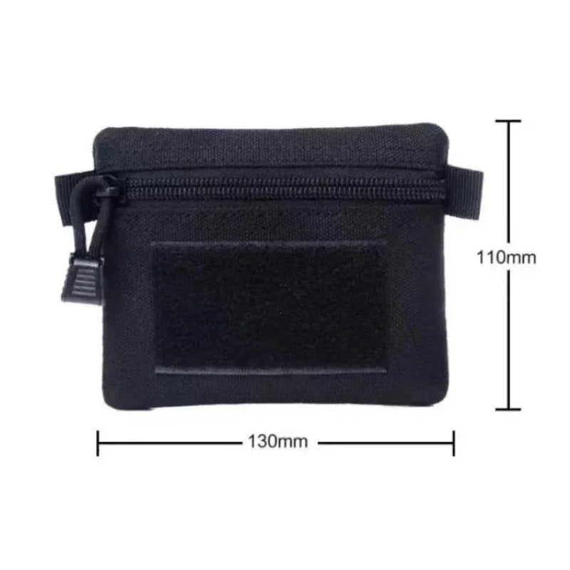 1000D Nylon Outdoor Camping EDC Molle Wallet Waterproof Portable Travel Zipper Waist Pouch for Camping Hiking Hunting EDC Pouch