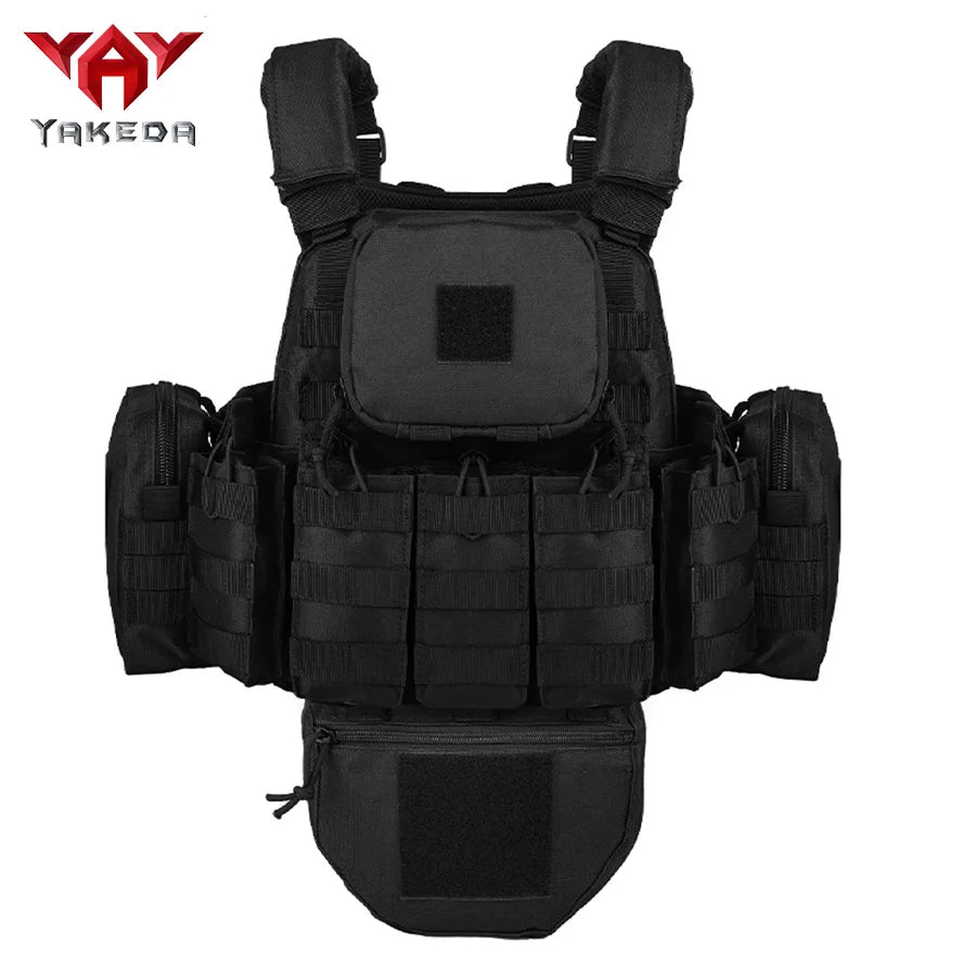YAKEDA Five Piece Equipment Bag Training Vest, Detachable and Expandable, Waterproof, Wear-Resistant and Tear Resistant
