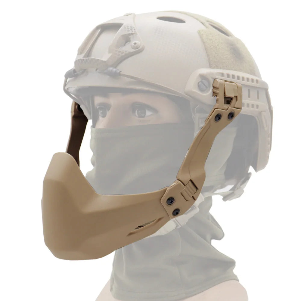 Tactical Helmet Half Face Mask Protective Goggles Hunting Airsoft Paintball Mask CS Game Goggle For FAST Helmet