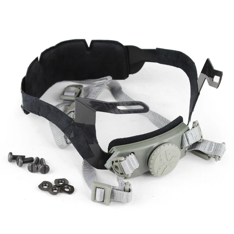 Tactical Adjustable Helmet Cingulate System for Fast Helmet Head Locking Strap Shooting Hunting Airsoft Gear