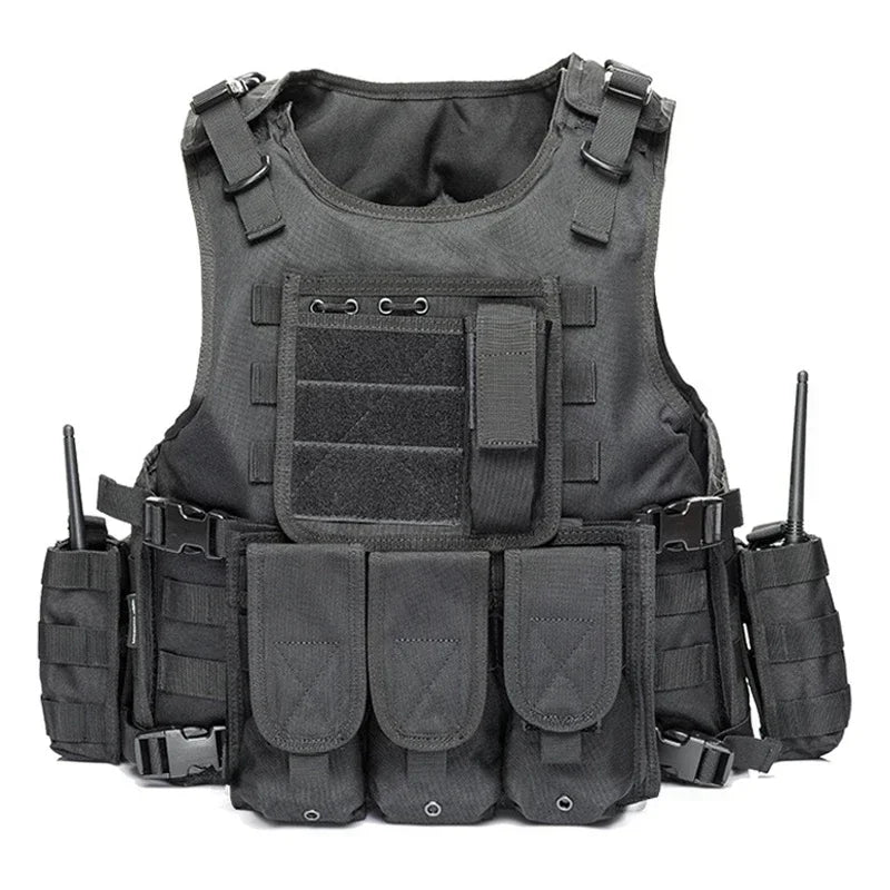 Outdoor Tactical Hunting Molle Vest Men's Multifunction Camouflage CS Wargame Body Hiking Tactics Training Protective Vest