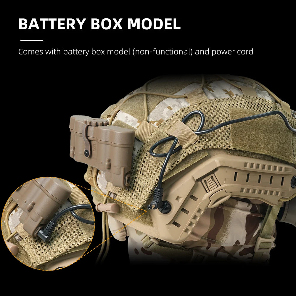 BOOIU Tactical Helmet GPNVG18 Four-eye Night Vision Goggles Model with Battery Case NVG Model Helmet Accessories-No Function