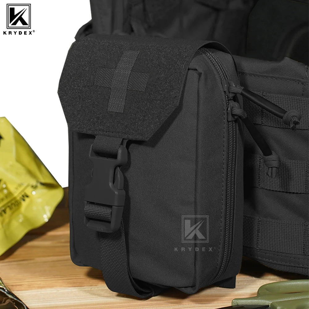 KRYDEX Tactical Medical Pouch Rip Away Molle First Aid IFAK Trauma BagOutdoor Emergency Survival Sport Gear
